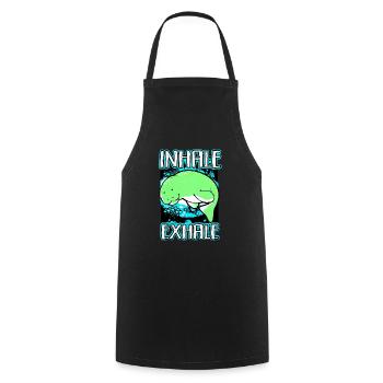 Manatee - Cooking Apron - black - Front - AI Model Male 185 dark (185cm)