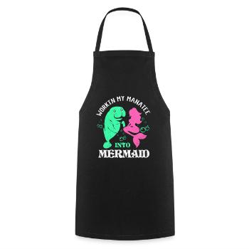 Manatee - Cooking Apron - black - Front - AI Model Male 185 dark (185cm)
