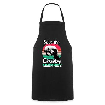 Manatee Dugong Sea Pig Sirenia Manatee - Cooking Apron - black - Front - AI Model Male 185 dark (185cm)