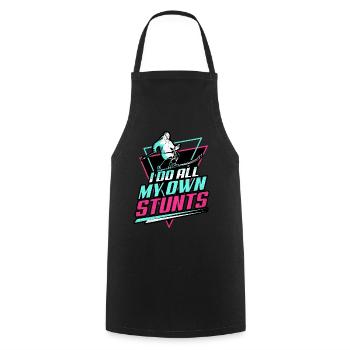Skiing Skiing Skiing Skiing Skiing - Cooking Apron - black - Front - AI Model Male 185 dark (185cm)
