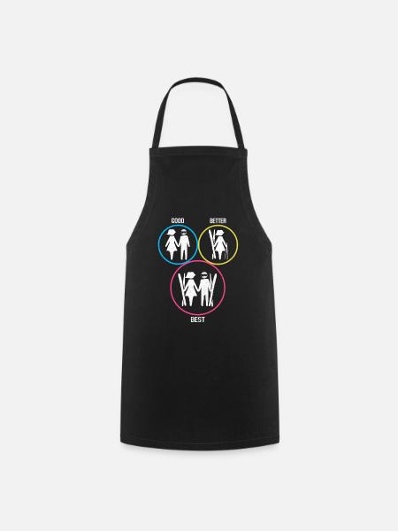 Skiing Skiing Skiing Skiing Skiing - Cooking Apron - black
