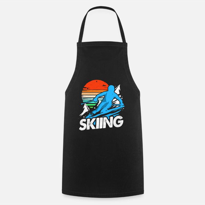 Ski Ski Ski Ski Ski - Tablier de cuisine - noir
