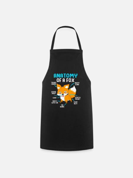 Fox - Cooking Apron - black
