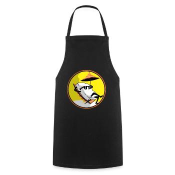 Sushi Go Riz Japon Tokyo Miso Nigiri Maki Udon - Tablier de cuisine - noir - Devant - AI Model Male 185 dark (185cm)