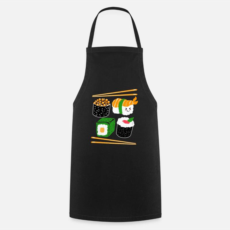 Sushi - Tablier de cuisine - noir