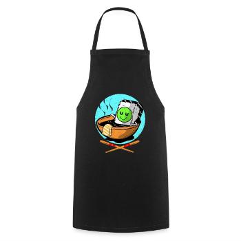 Sushi - Cooking Apron - black - Front - AI Model Male 185 dark (185cm)