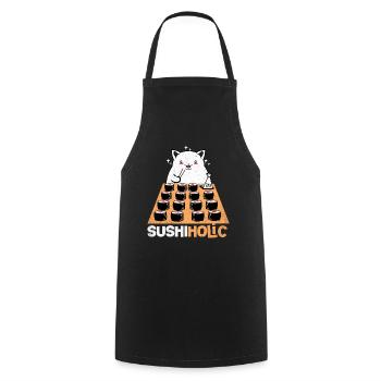 Sushi - Cooking Apron - black - Front - AI Model Male 185 dark (185cm)