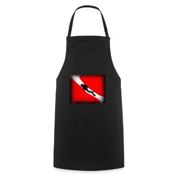Dive - Cooking Apron - black - Front - AI Model Male 185 dark (185cm)