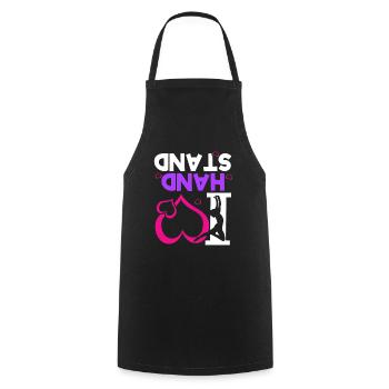 Gymnastics Handstand Gymnastics Artistic Gymnastics Gift - Cooking Apron - black - Front - AI Model Male 185 dark (185cm)