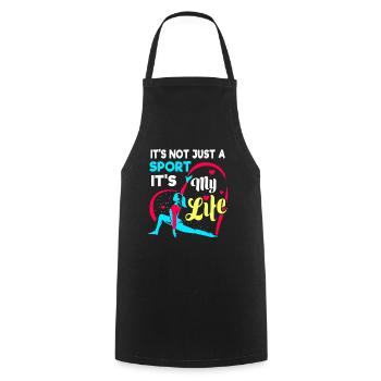 Gymnastik Handstand Turnen Kunstturnen Geschenk - Kochschürze - Schwarz - Vorne - AI Model Male 185 dark (185cm)