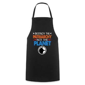 Earth Day - Cooking Apron - black - Front - AI Model Male 185 dark (185cm)
