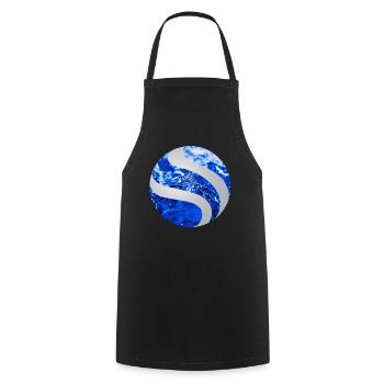 Ballon eau - Tablier de cuisine - noir - Devant - AI Model Male 185 dark (185cm)