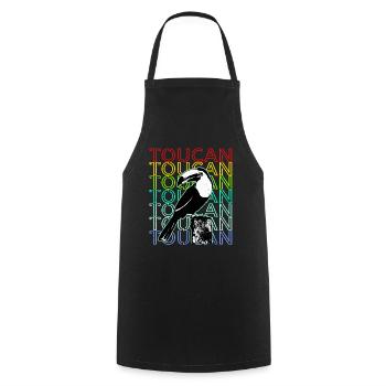 Toucan - Cooking Apron - black - Front - AI Model Male 185 dark (185cm)