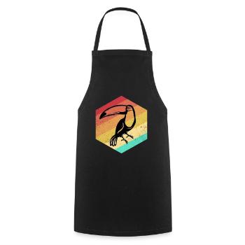 Toucan - Cooking Apron - black - Front - AI Model Male 185 dark (185cm)