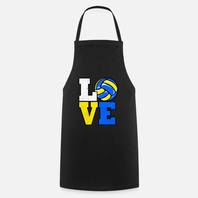 Volley-ball - Tablier de cuisine - noir