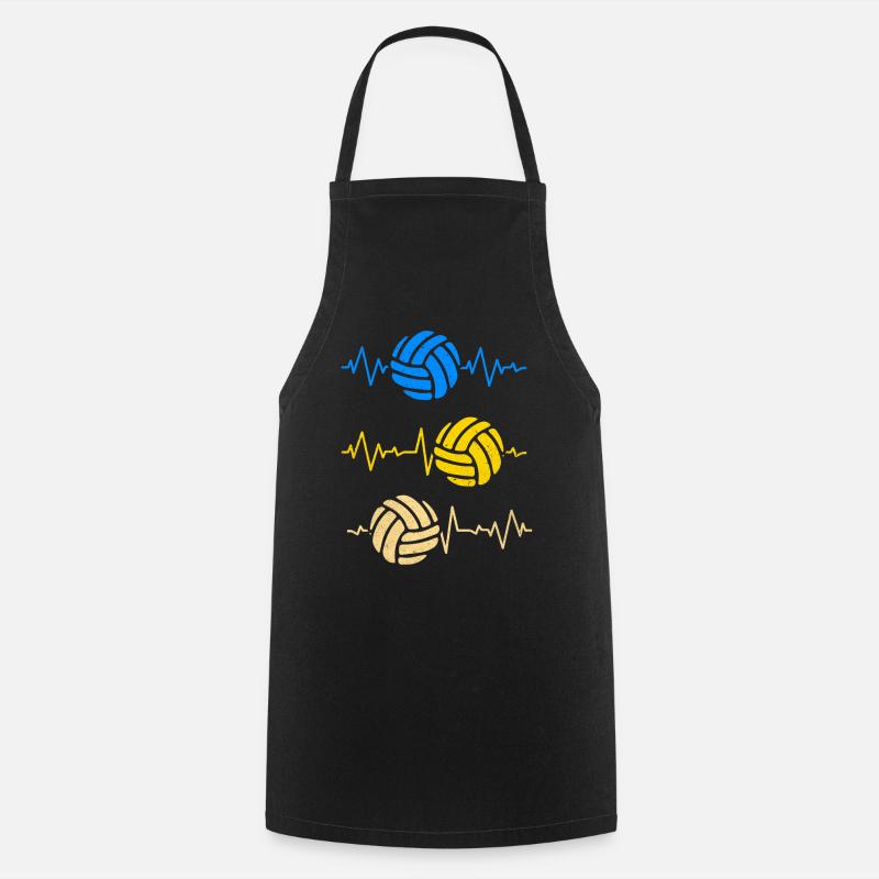 Volley-ball - Tablier de cuisine - noir