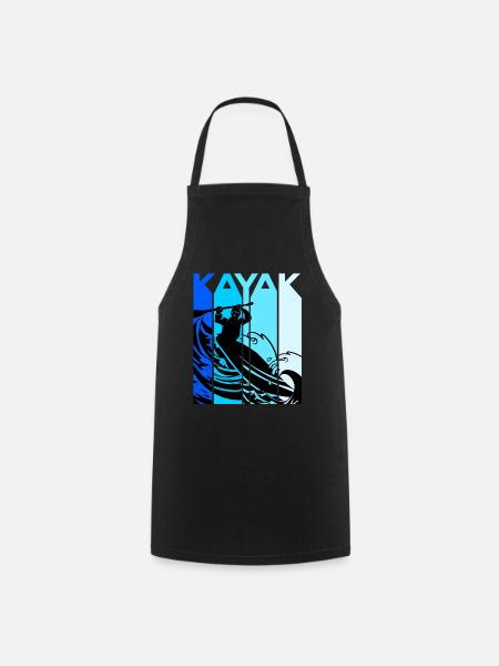 Canoë-kayak Kayak Kayak kayak aviron - Tablier de cuisine - noir