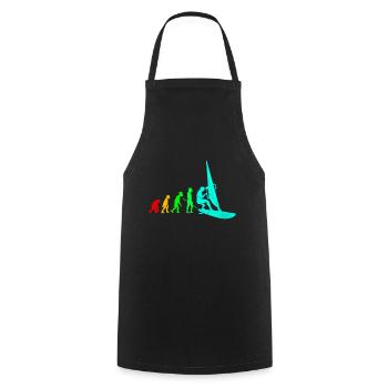 Windsurfing - Cooking Apron - black - Front - AI Model Male 185 dark (185cm)