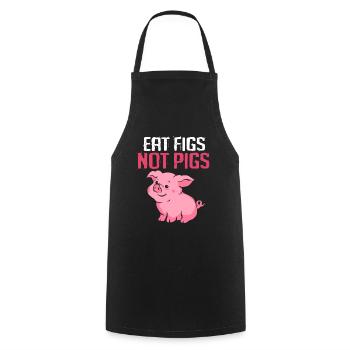 Pig Pig Pig Piglet Boar Boar - Cooking Apron - black - Front - AI Model Male 185 dark (185cm)