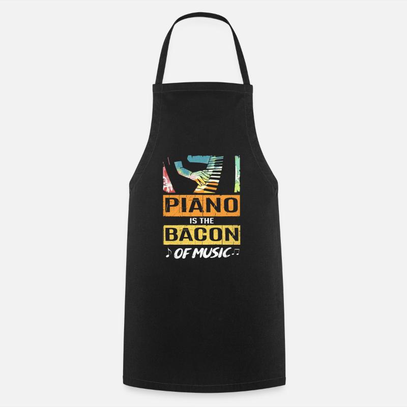 piano - Tablier de cuisine - noir