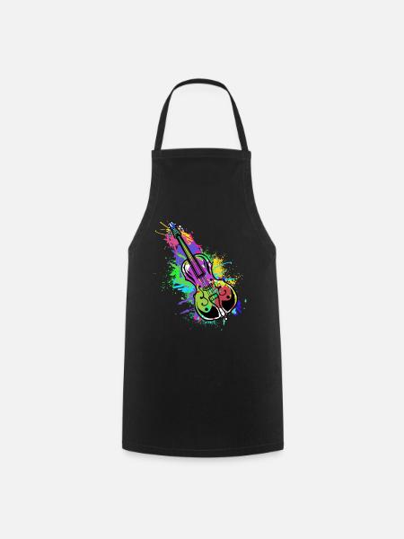 Violoncelle Contrebasse Classique Musique Professeur symphonie - Tablier de cuisine - noir
