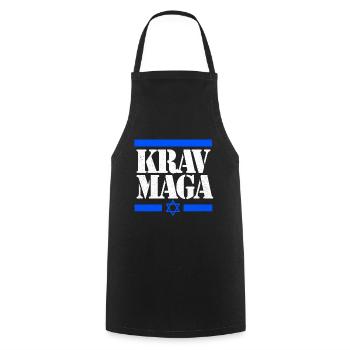 Krav Maga - Kochschürze - Schwarz - Vorne - AI Model Male 185 dark (185cm)