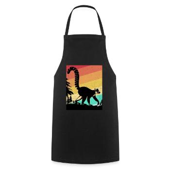 Lemur - Tablier de cuisine - noir - Devant - AI Model Male 185 dark (185cm)