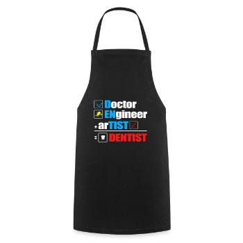 Dentiste cadeau dentiste dentiste dentaire dent - Tablier de cuisine - noir - Devant - AI Model Male 185 dark (185cm)