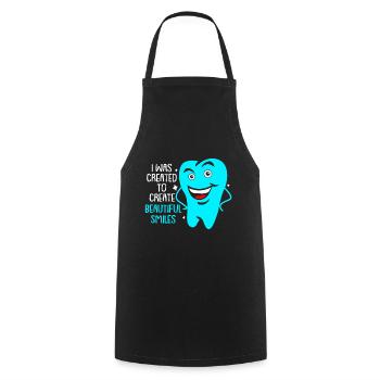 Dentiste cadeau dentiste dentiste dentaire dent - Tablier de cuisine - noir - Devant - AI Model Male 185 dark (185cm)