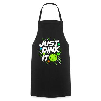 Pickleball - Cooking Apron - black - Front - AI Model Male 185 dark (185cm)