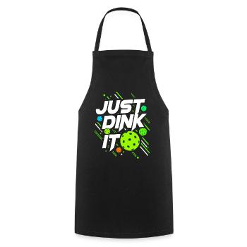 Pickleball Ball Sport Grandma Senior Grandpa Gift Idea - Cooking Apron - black - Front - AI Model Male 185 dark (185cm)