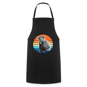 Koala - Tablier de cuisine - noir - Devant - AI Model Male 185 dark (185cm)