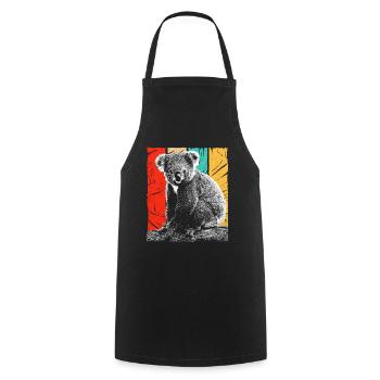 Koala - Tablier de cuisine - noir - Devant - AI Model Male 185 dark (185cm)