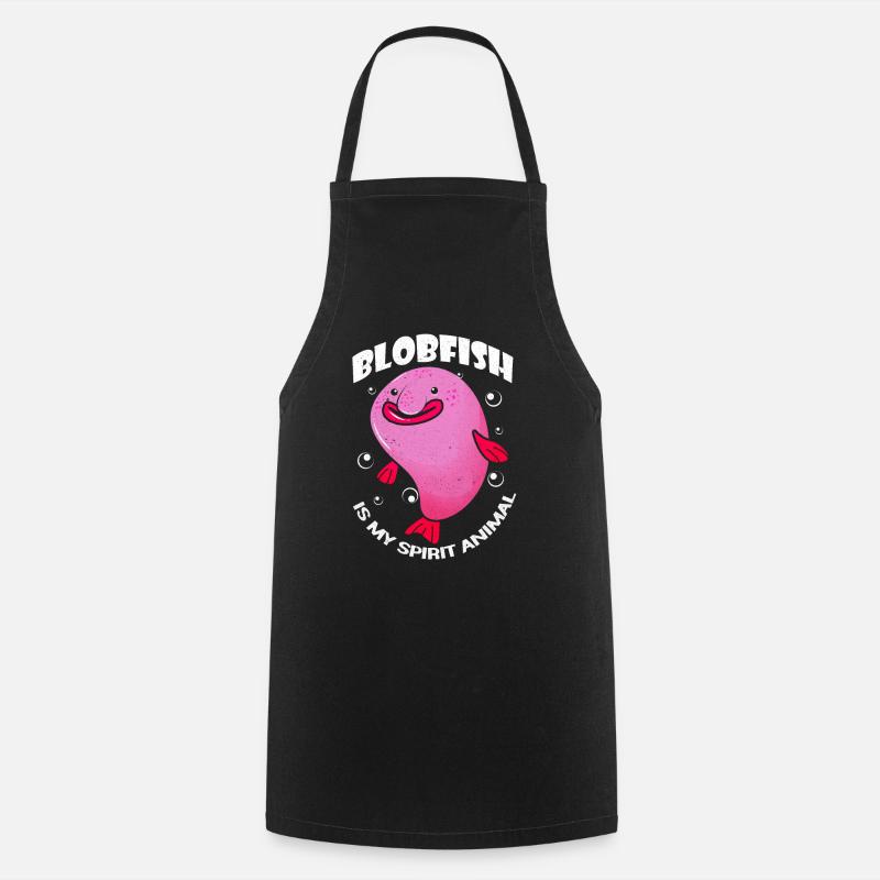 Blobfisch - Kochschürze - Schwarz