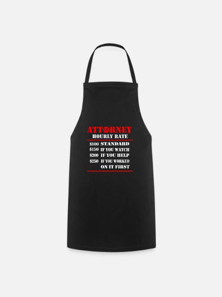 Avocat avocat juge - Tablier de cuisine - noir