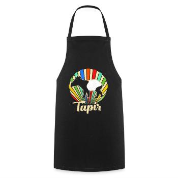 Tapir - Kochschürze - Schwarz - Vorne - AI Model Male 185 dark (185cm)