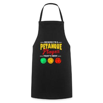 Pétanque Bocce Raffa Boule Sport Ball Petanque - Cooking Apron - black - Front - AI Model Male 185 dark (185cm)