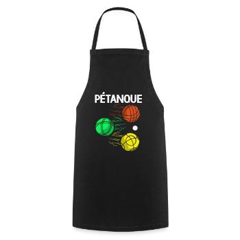 Pétanque Bocce Raffa Boule Sport Ball Petanque - Cooking Apron - black - Front - AI Model Male 185 dark (185cm)