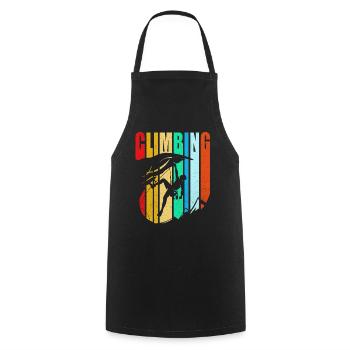 Climb - Cooking Apron - black - Front - AI Model Male 185 dark (185cm)