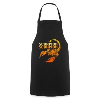 Scorpion - Cooking Apron - black - Front - AI Model Male 185 dark (185cm)