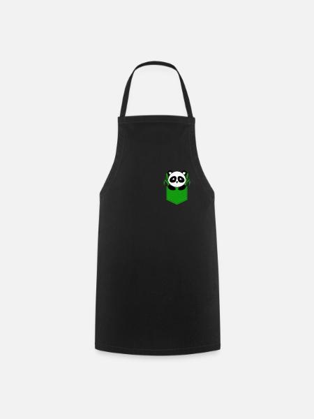 Panda - Tablier de cuisine - noir