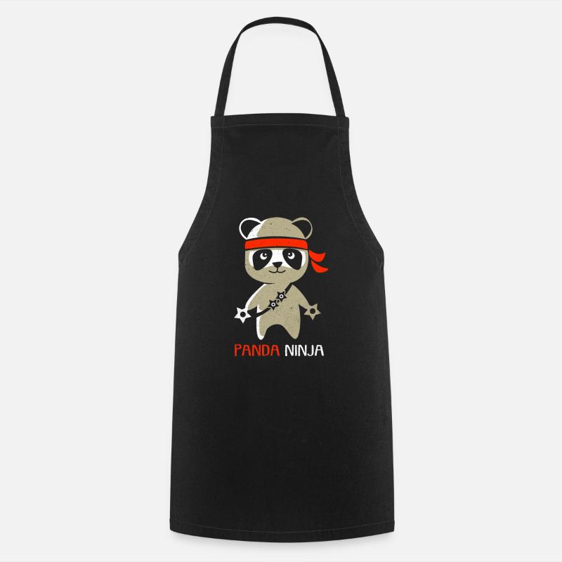 Panda - Cooking Apron - black