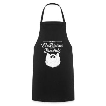 Électriciens - Tablier de cuisine - noir - Devant - AI Model Male 185 dark (185cm)