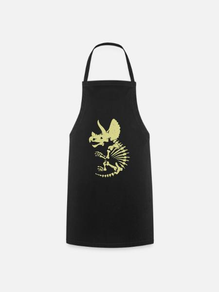 Triceratops - Cooking Apron - black