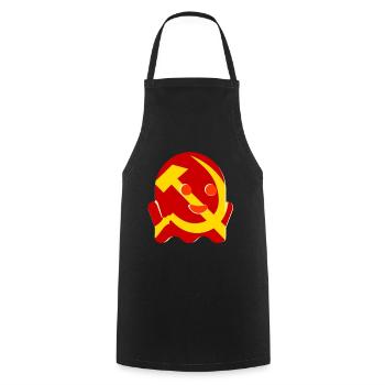 Cadeau fantôme du communisme - Tablier de cuisine - noir - Devant - AI Model Male 185 dark (185cm)