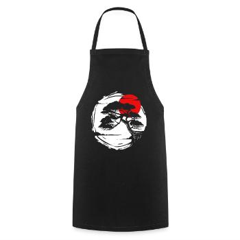 Bonsai Tree Bonsai Tree Gardener Japan Growth - Cooking Apron - black - Front - AI Model Male 185 dark (185cm)