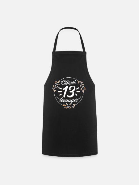 Adolescente Official 13 - Tablier de cuisine - noir