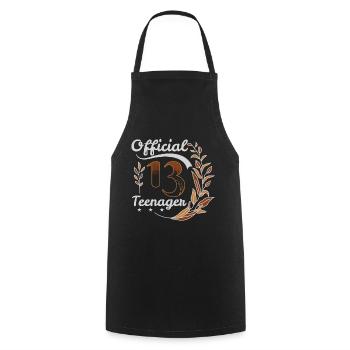 Adolescente Official 13 - Tablier de cuisine - noir - Devant - AI Model Male 185 dark (185cm)