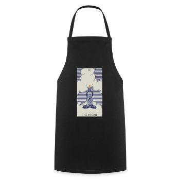 Tarot carte yoga Professeur de magie spirituelle Protection - Tablier de cuisine - noir - Devant - AI Model Male 185 dark (185cm)