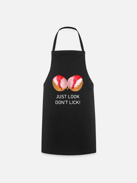 Boobs de crème glacée - Tablier de cuisine - noir